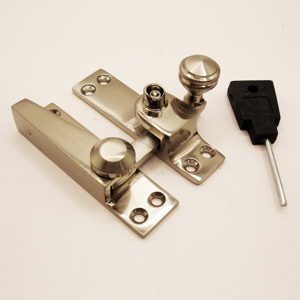 TWC003L/SNP • Locking • Satin Nickel • Forged Straight Arm Sash Fastener